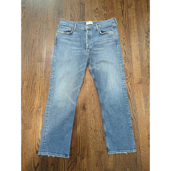 NWOT Agolde Riley High Rise Straight Crop Jeans - Picture 6 of 7